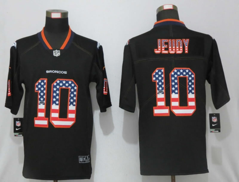 Nike Denver Broncos 10 Jeudy USA Flag Fashion Black Vapor Untouchable Limited Jersey,We sell and wholesale Nike Denver Broncos 10 Jeudy USA Flag Fashion Black Vapor Untouchable Limited Jersey on line form chian!